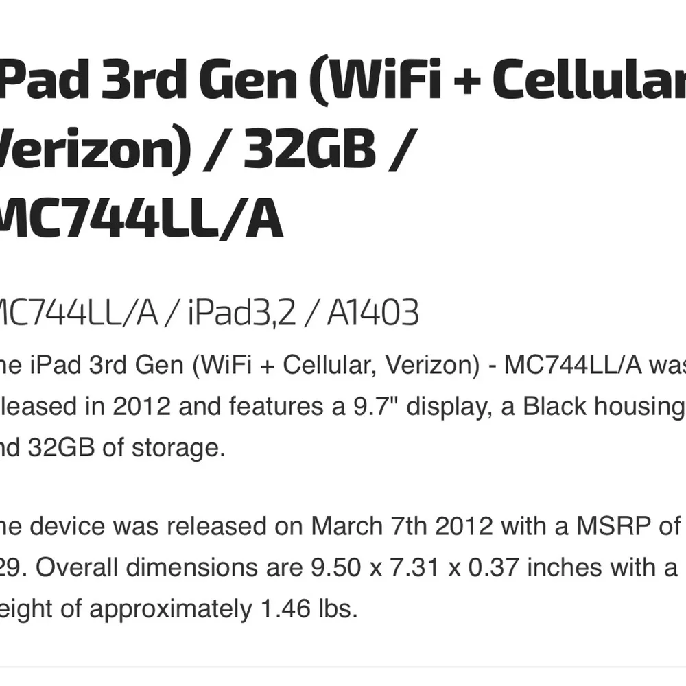 iPad 3rd Gen / 32GB - Picture 8 of 8